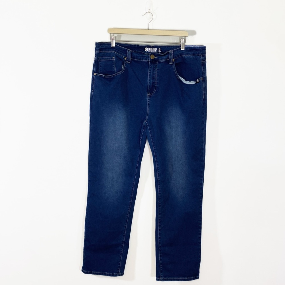 Born Primitive Mens 42 Ultra Stretch Athletic Fit Denim‎ Jeans Dark Wash
